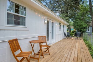 Private back porch