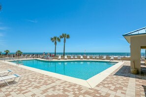 Complex outdoor pool