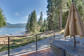 Outdoor Space | Private Hot Tub | Dyer Mountain Views