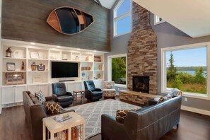 Lots of expansive windows and Natural light