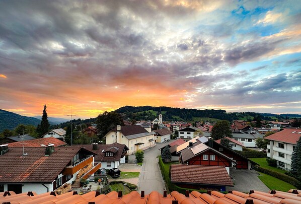 Blick von der Unterkunft