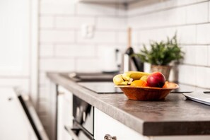 kitchen in the marina apartment