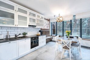 Dining table in the kitchen