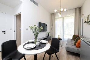 Dining table in living room