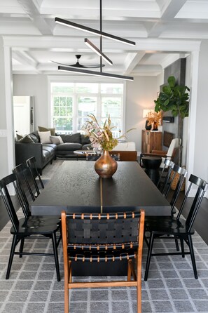 Adjustable lighting in almost every room. Come, let's have dinner.