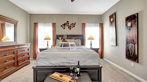 This haven features a regal queen-size bed, the epitome of opulence and relaxation.