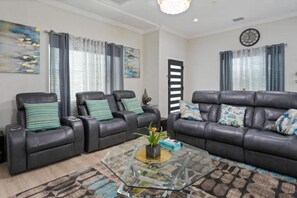 We got a total of 5 recliners where you may sleep. 