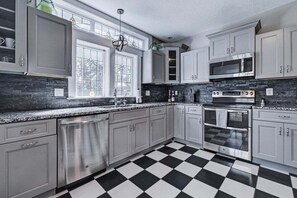 Make this your home! Whether you cook or order delivery, we have everything you may need!