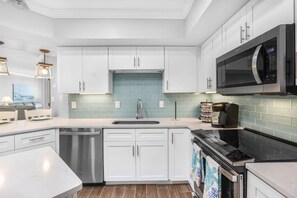 This condo offers a Keurig.