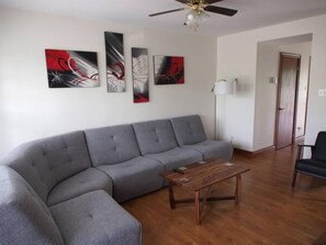 Living room seen from the entrance