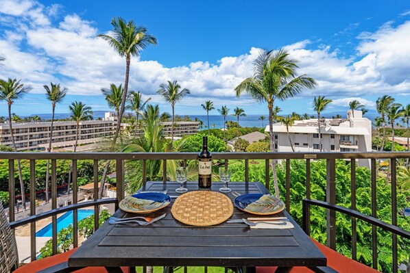 Your ocean view from the lanai.