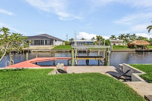 Boat lift available for guests with boats