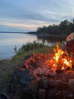 Firepit down by the water