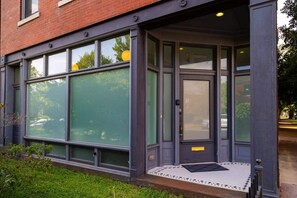 Main Entrance - Privacy Windows