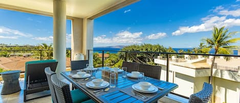 Sit back and relax on the large private lanai