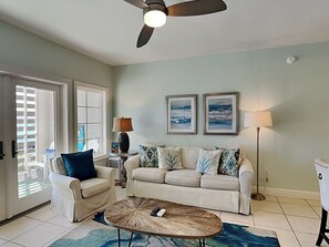 Living Area - Queen Sleeper Sofa