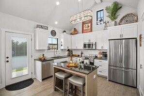 Beautiful kitchen is a chef's dream.