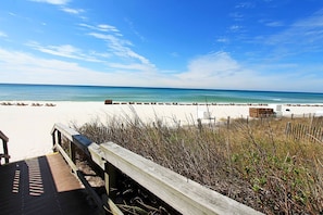 Gorgeous Beach, right across the street 